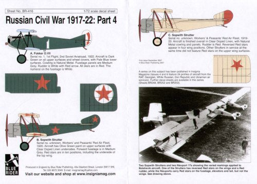 Blue Rider BR-416 1:72 Russian Civil War 1917-1922 - Part 4