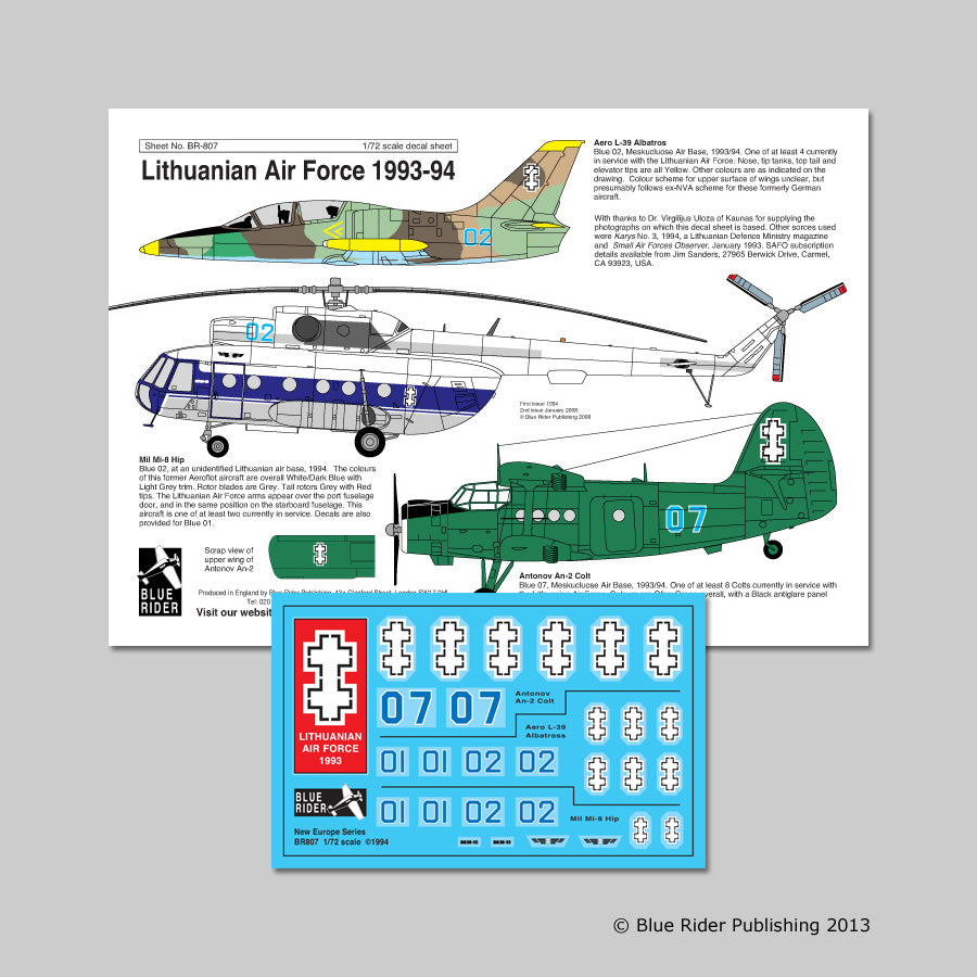 Blue Rider BR-807 1:72 Lithuanian Air Force 1993/94