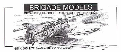 Brigade BMK7205 1:72 Supermarine Seafire Mk.XV conversion set