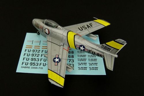 Brengun BRL144084 1:144 North-American F-86F Sabre 335th FIS Decal Sheet