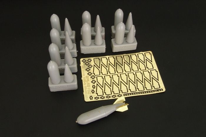 Brengun BRL48102 1:48 U.S. Bombs 500lb AN-M64A1 (8pcs)