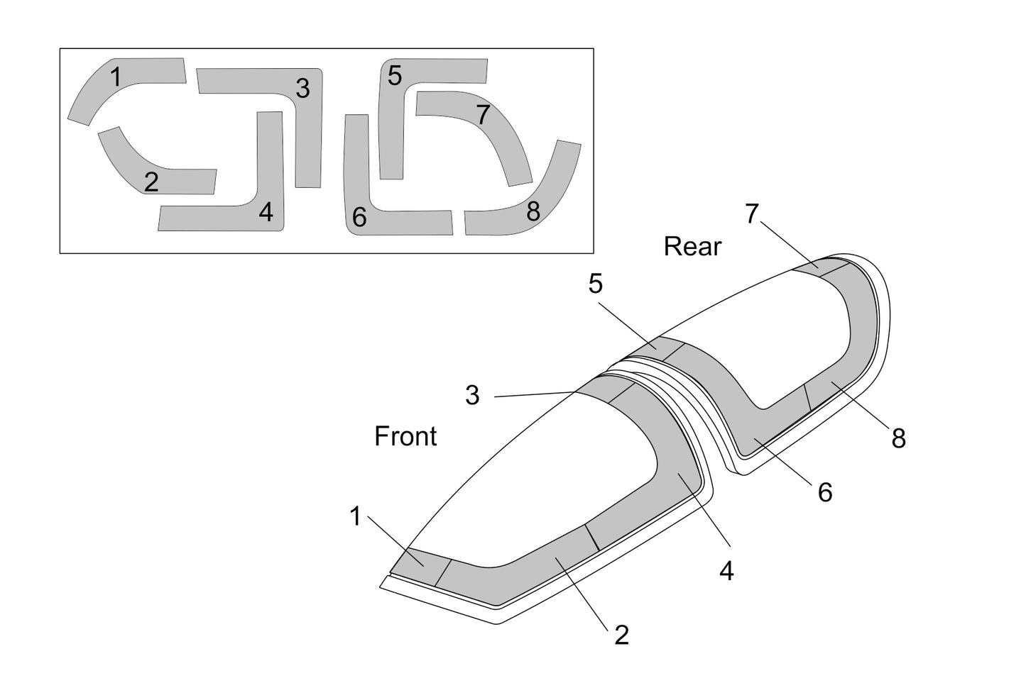 Brengun BRL48146 1:48 DG-1000S Glider Canopy Mask