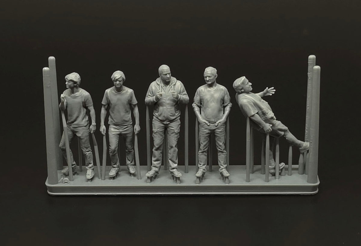 Brengun BRL48188 1:48 Aero Club members-5 figures (3D print) 3D printed figures of aeroclub members