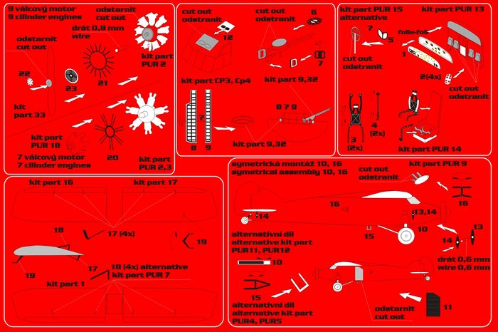 Brengun BRL72078 1:72 Caproni Ca.101 Detail Set