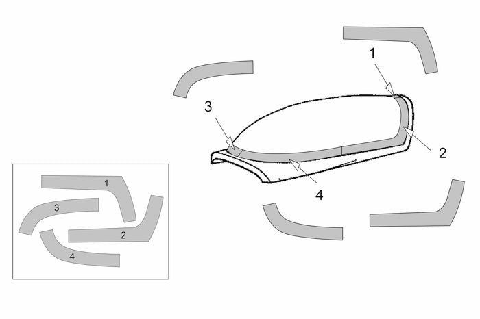 Brengun BRL72202 1:72 Yakovlev Yak-1b Vacu Canopy Mask