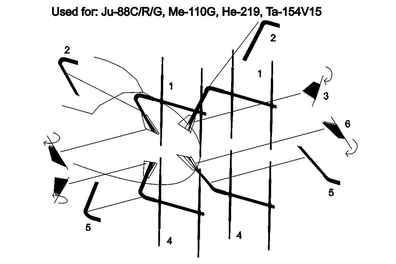 Brengun BRL72257 1:72 FUG-220 Lichtenstein German Radar Antenna