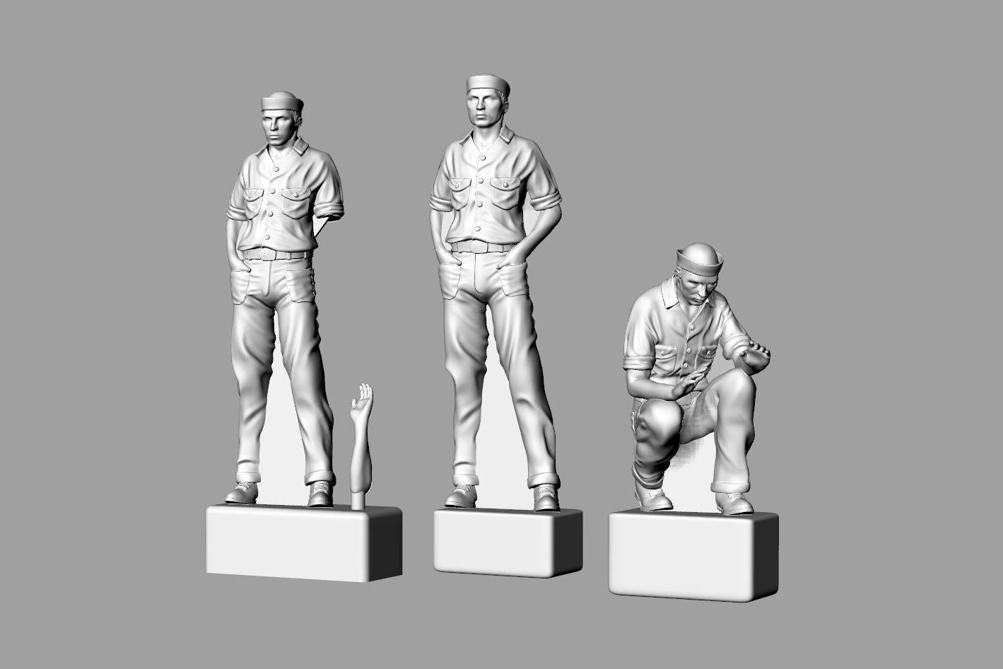 Brengun BRL72294 1:72 US Navy Sailors for WW2 Dioramas figurines