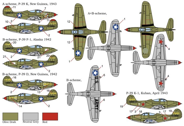 Brengun BRP144011 1:144 Bell P-39D/F/K Airacobra