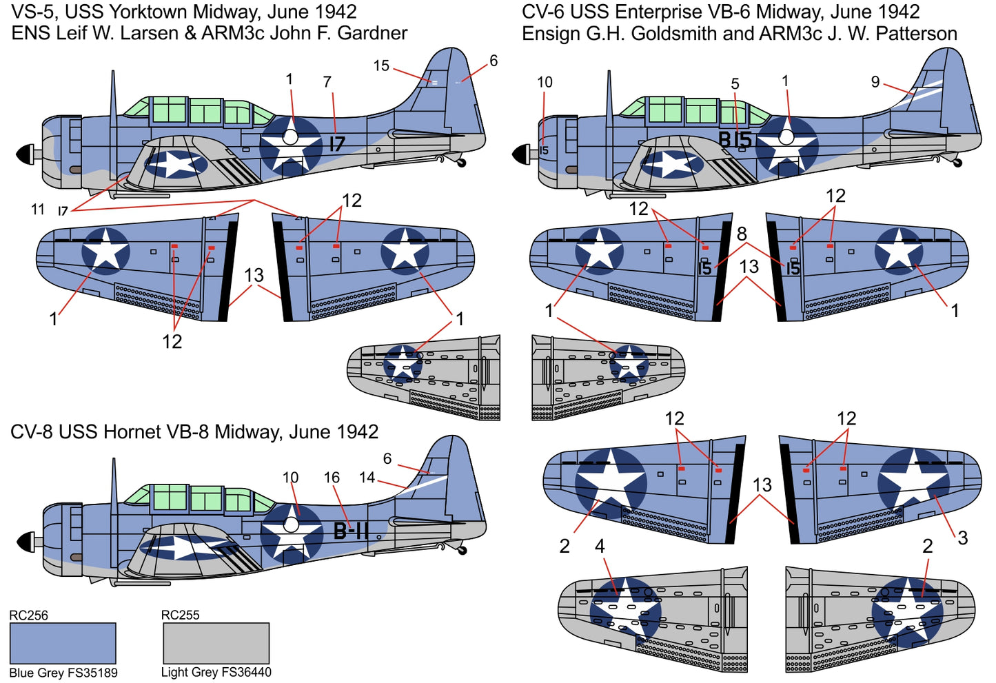 Brengun BRP144014 1:144 Douglas SBD-3 Dauntless MIDWAY