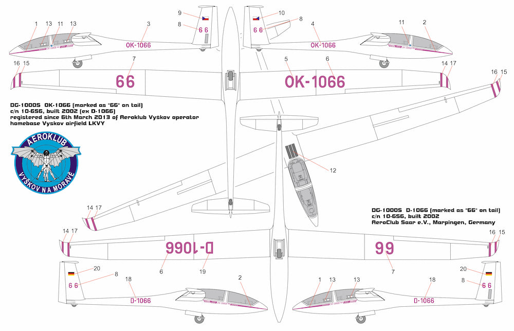 Brengun BRP48006 1:48 DG-1000S Glider 'AKVY'