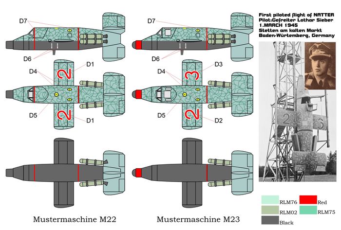 Brengun BRP72015 1:72 Bachem Natter BP-20 Mustermaschine 22/23