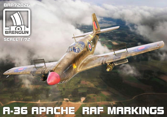 Brengun BRP72026 1:72 North-American A-36 Apache RAF Markings