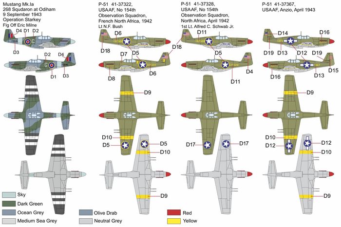 Brengun BRP72037 1:72 North-American P-51 Mustang Mk.Ia