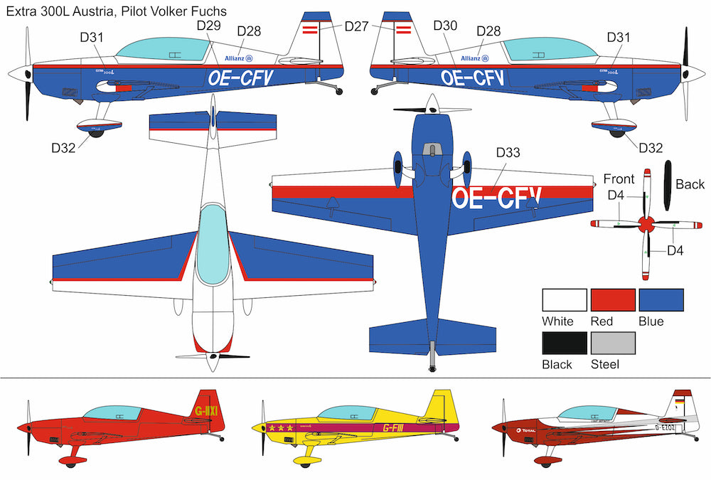 Brengun BRP72043 1:72 Extra EA-300 with 4 Blade Propeller