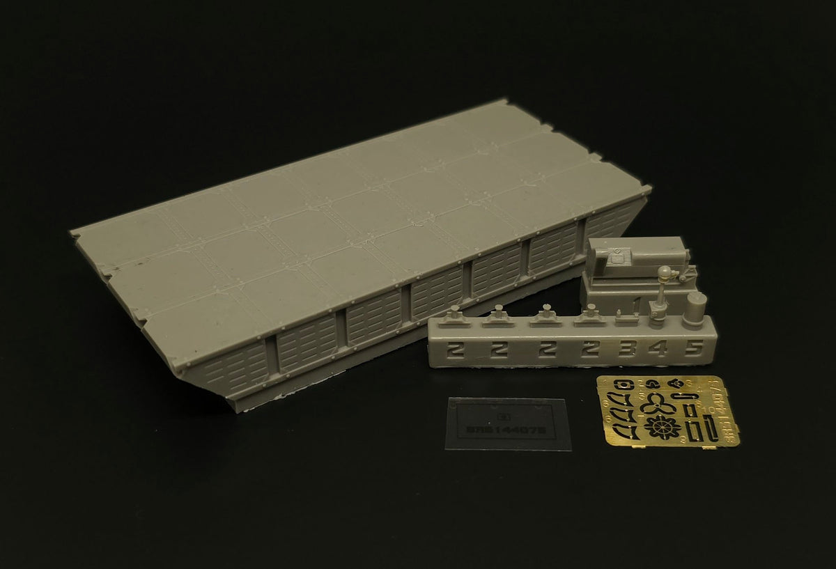 Brengun BRS144075 1:144 US Navy Seabees NL pontoon barge	resin construction kit of US Navy pontoon barge