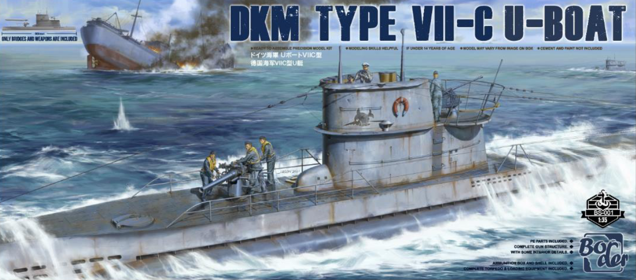 Border Models BS-001 1:35 DKM Type VII-C U-Boat