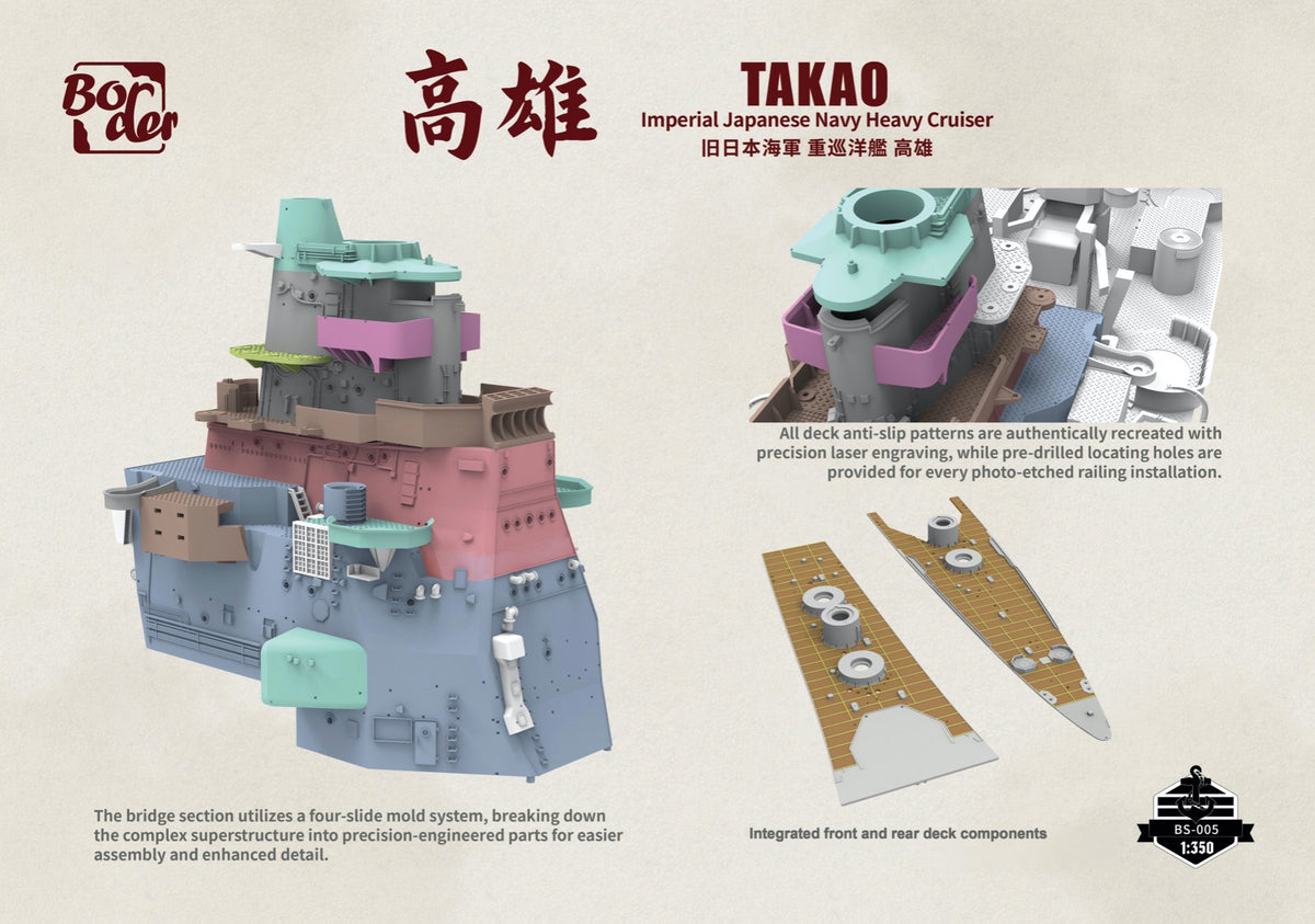 Border Model BS-005 1:350 Takao IJN Heavy Cruiser