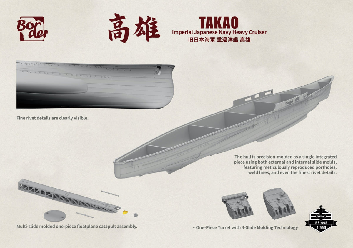 Border Model BS-005 1:350 Takao IJN Heavy Cruiser