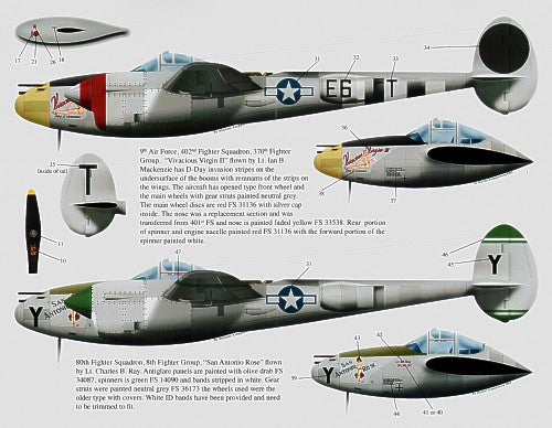 Bombshell 32-BS-005 1:32 Lockheed P-38J Lightning Wicked Women Part 1