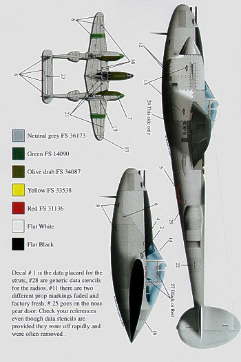 Bombshell 32-BS-005 1:32 Lockheed P-38J Lightning Wicked Women Part 1