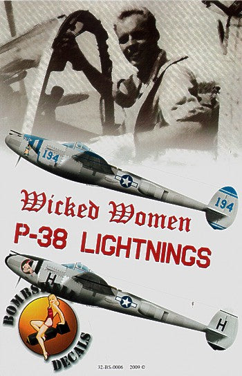 Bombshell 32-BS-006 1:32 Lockheed P-38J Lightning Wicked Women Part 2