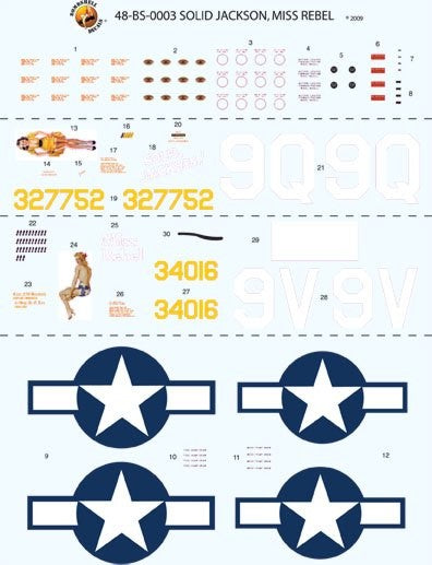 Bombshell 48-BS-003 1:48 North-American B-25J Mitchell