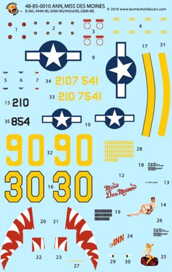 Bombshell 48-BS-010 1:48 Martin B-26C Marauder