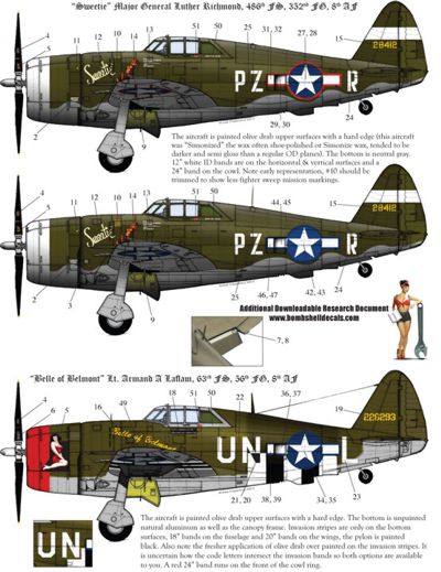 Bombshell 48-BS-011 1:48 Republic P-47D Thunderbolt 'Razorback'