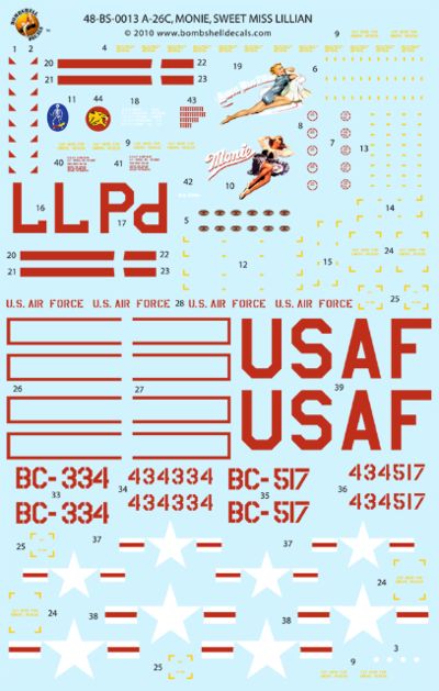 Bombshell 48-BS-013 1:48 Douglas A-26B Invader