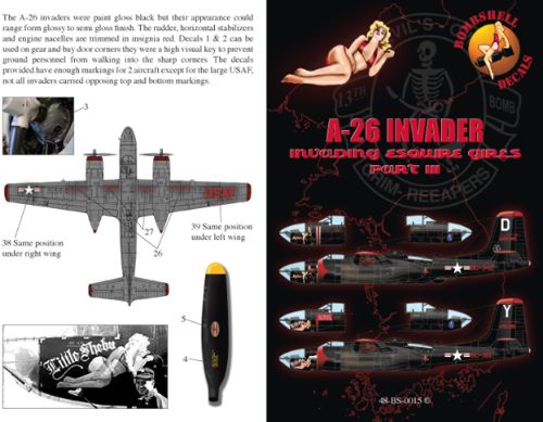 Bombshell 48-BS-015 1:48 Douglas A-26B Invader
