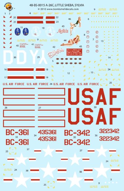 Bombshell 48-BS-015 1:48 Douglas A-26B Invader