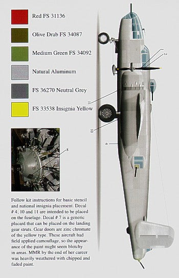 Bombshell 72-BS-004 1:72 North-American B-25J Mitchell