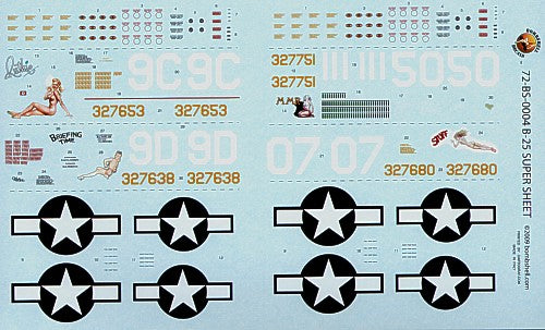 Bombshell 72-BS-004 1:72 North-American B-25J Mitchell