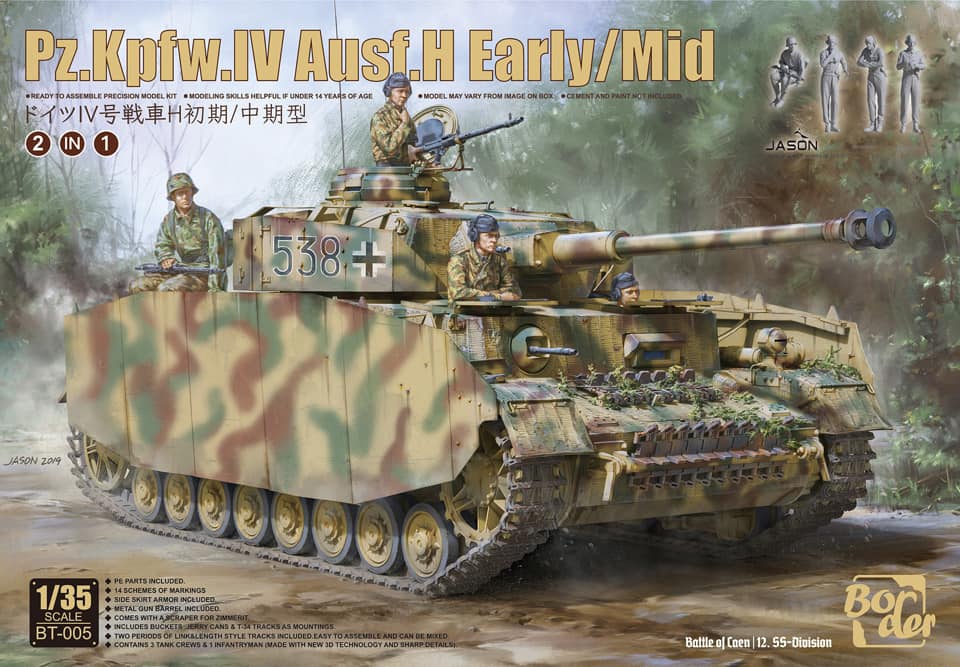 Border Models BT-005 1:35 Pz.Kpfw.IV Ausf.H Early/Mid (2 in 1)