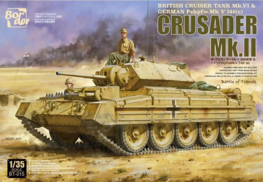 Border Models BT-015 1:35 Crusader Mk.II British Cruiser Tank MK.VI & German Pzkpfw.MK V746(e)