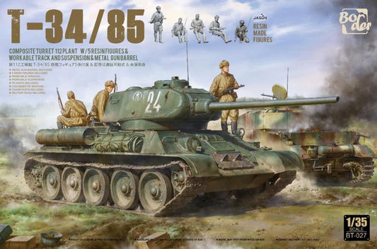 Border Models BT-027 1:35 Russian T-34/85 Composite Turret 112 Plant with 5 Figures