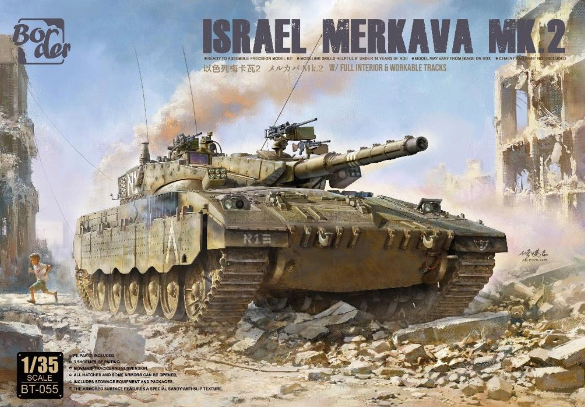 Border Models BT-055 1:35 Merkava Mk.2 Full interior and workable tracks