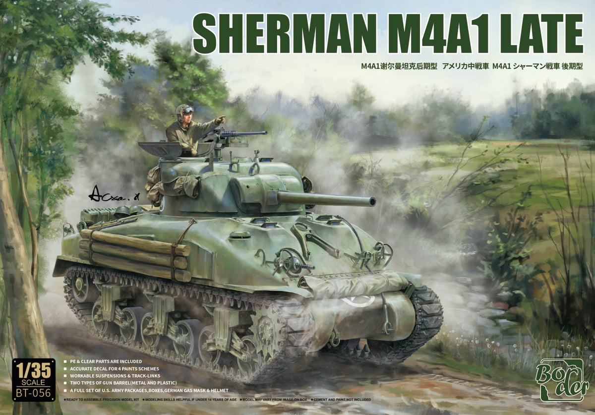 Border Model BT-056 1:35 Sherman M4A1 Late