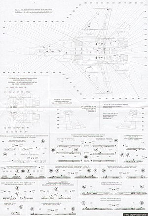 Begemot 32002 1:32 Sukhoi Su-27 Flanker family. Full Stencil Data includes over 560 different items