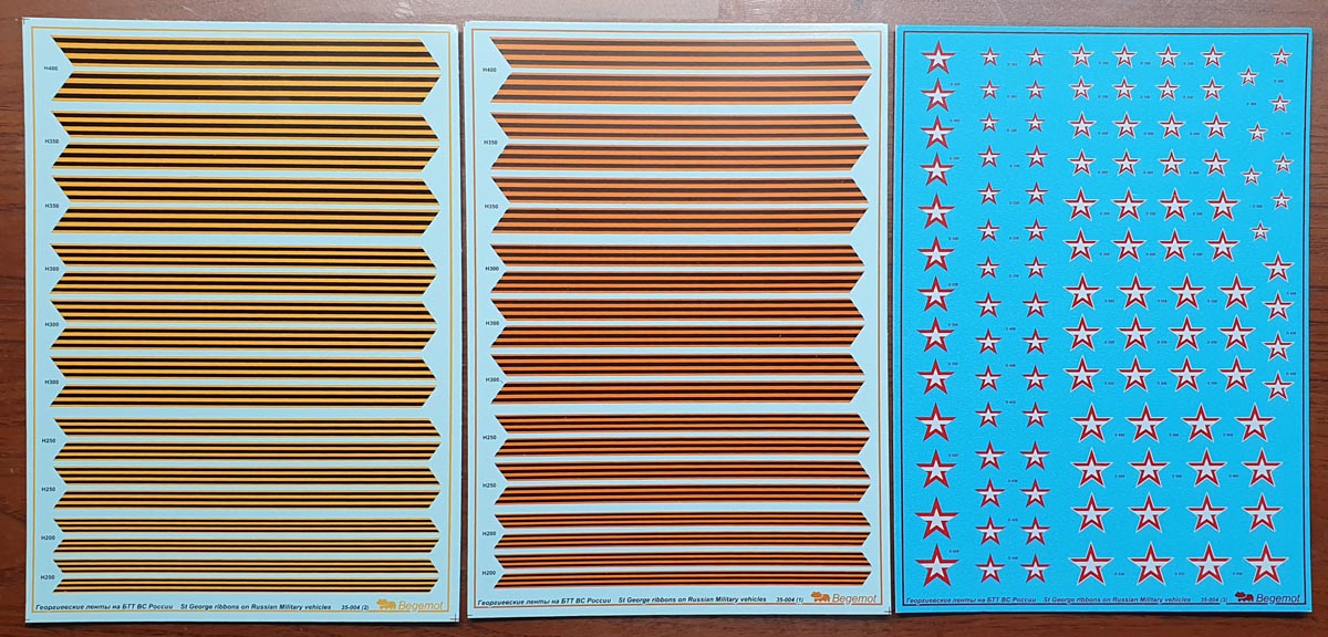 Begemot 35-004 1:35 St George ribbon on the Russian tanks