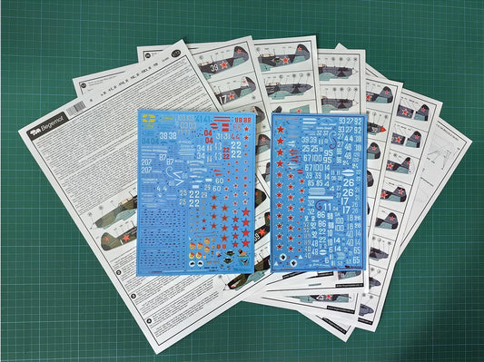 Begemot 72089 1:72 Yakovlev Yak-9 Decal with opportunity make 84 marking variations