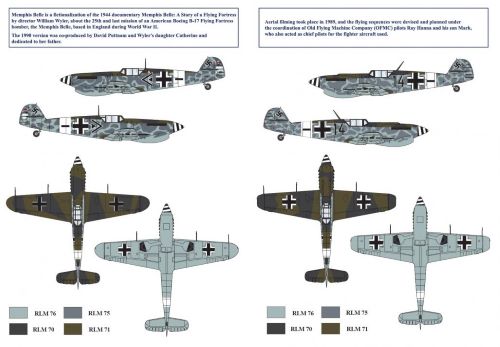 Attittude Aviation BUC-72003 1:72 Hispano HA-1112 M1L 'Memphis Belle' Decal Sheet