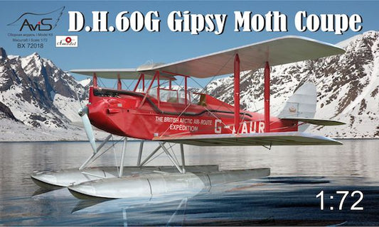 Avis BX72018 1:72 de Havilland DH.60G Gipsy Moth Coupe Floatplane