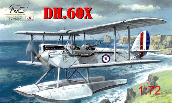 Avis BX72020 1:72 de Havilland DH.60X RAF Gipsy Moth Floatplane