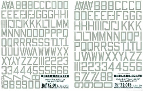 Colorado 32001 1:32 m/s/grey RAF Code Letters/Numbers 16 inches
