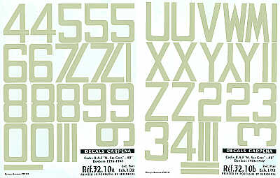 Colorado 32010 1:32 Sky RAF Code Numbers 48 inches