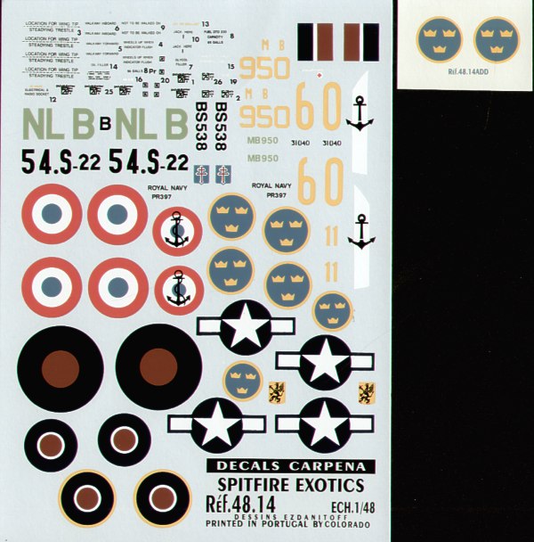Colorado 48014 1:48 Exotic Supermarine Spitfire.