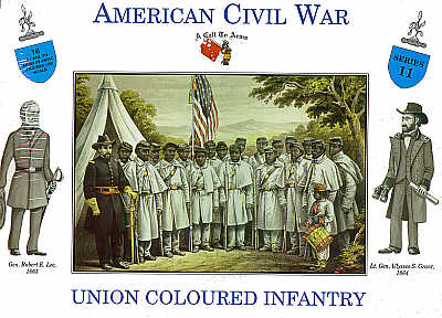 A Call To Arms Series 11 1:32 Coloured Union Infantry 16 figures