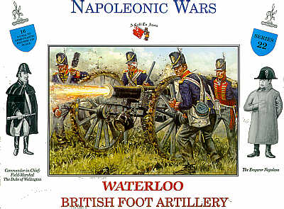 A Call To Arms Series 22 1:32 British Foot Artillery Waterloo 16 figures