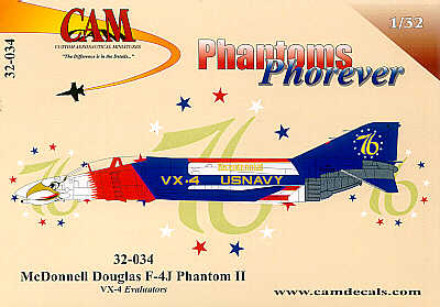 CAM 32-034 1:32 F-4J Phantom 153088 VX-4 Evaluators 1976 Bi-Centennial